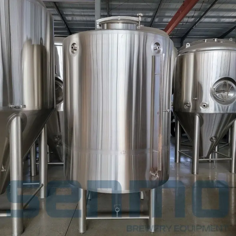 Commercial brewery hot water tanks