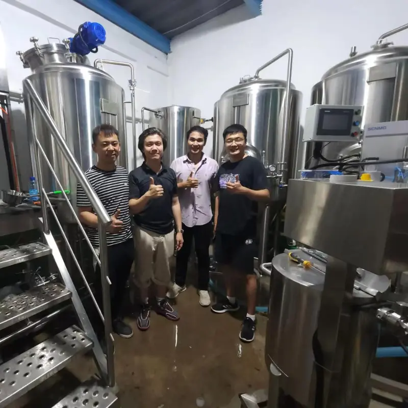 800L microbrewery with canning machine in Jakarta,Indonesia