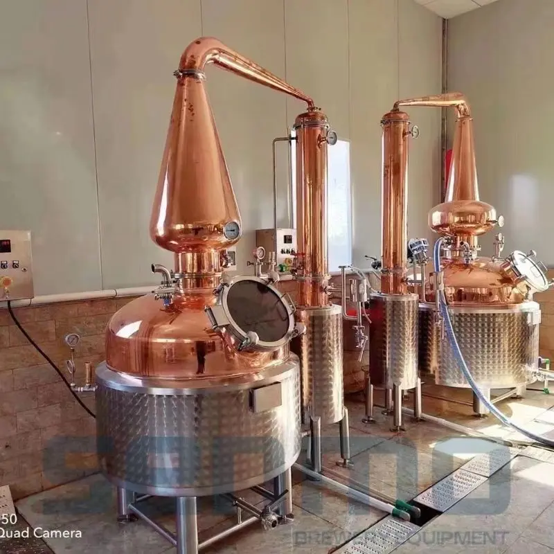 Single malt whisky pot still equipment for microbreweries