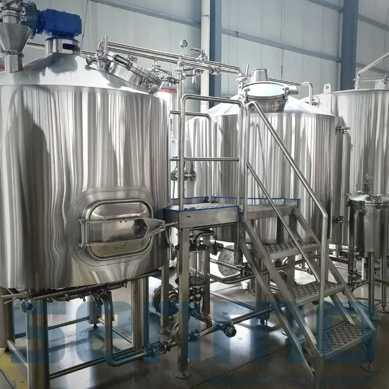 1000L 10Hl 3-vessel brewhouse system for microbrewery