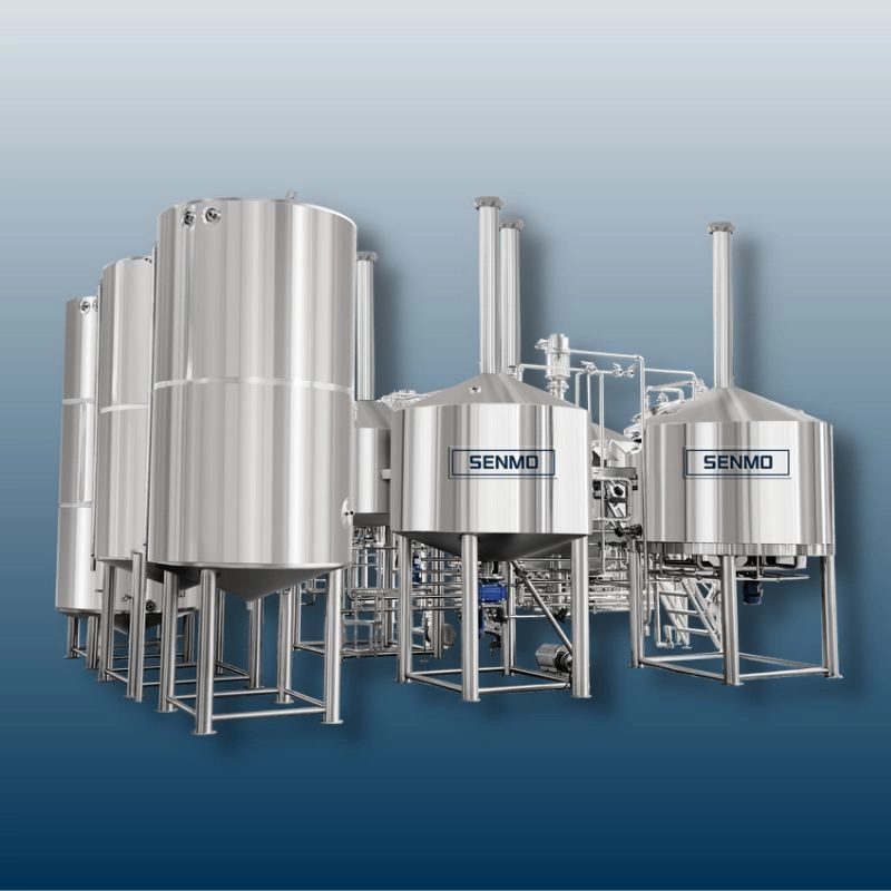1,2,3,4 vessel brewing system for small brewery