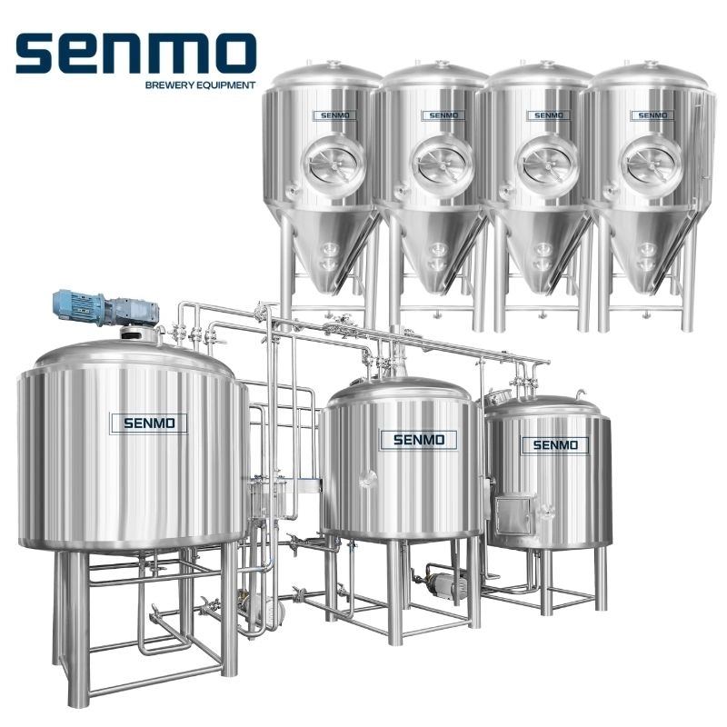 5BBL 600L 2-vessels system steam heating nano beer brewing equipment for brewery