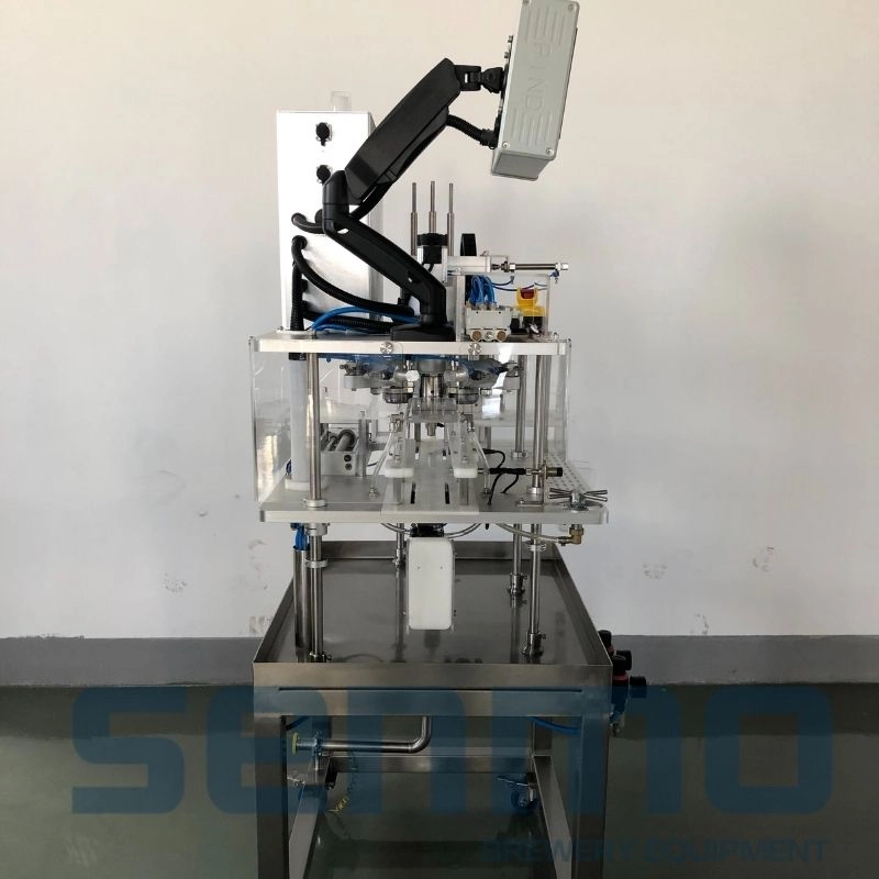 1 head automatic beer canning machine for microbrewery