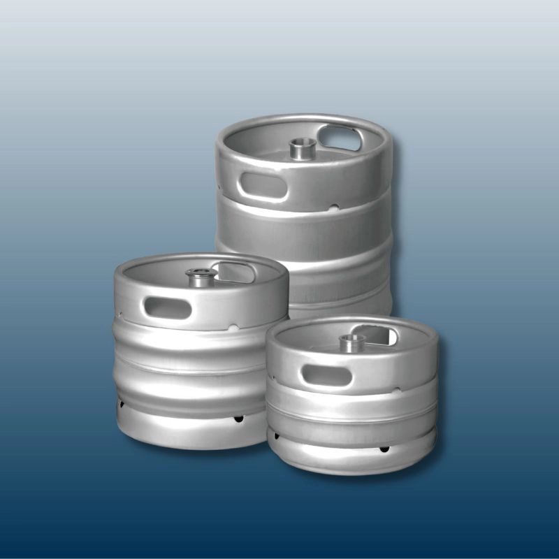 Stainless steel beer kegs for microbrewery