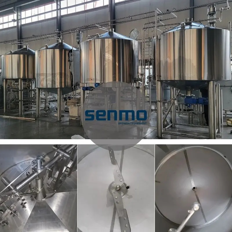 2000L 20HL wort boiling kettle with automatic temperature control